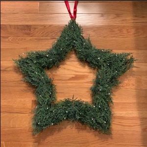 Three Pottery Barn holiday wreaths